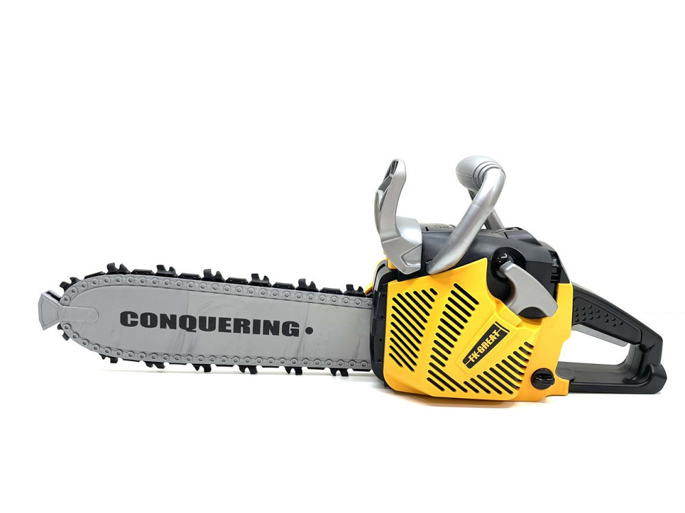 Бензопила іграшкова автоматичне обертання ланцюга зук Жовто-чорна (T001) Чернігів - фото 3