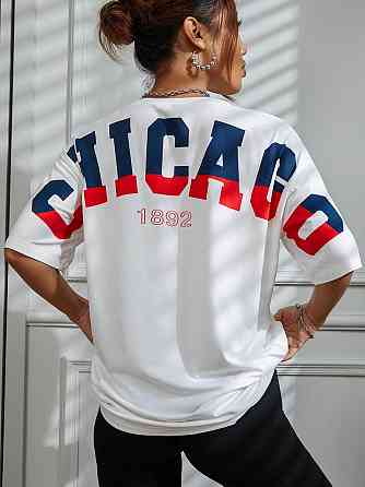 Футболка женская с принтом  48 Белая 2664085755 Днепр