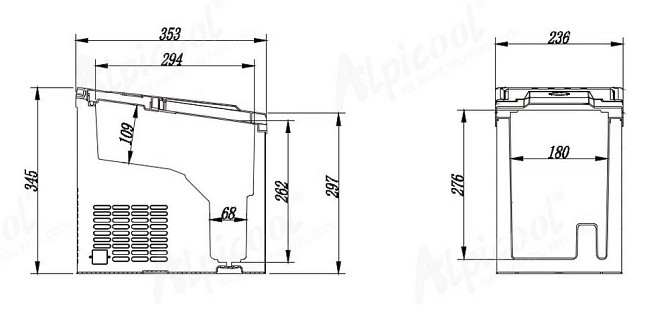 Портативный ледогенератор Alpicool ICE16. Питание 12, 24, 220В Дніпро - фото 7