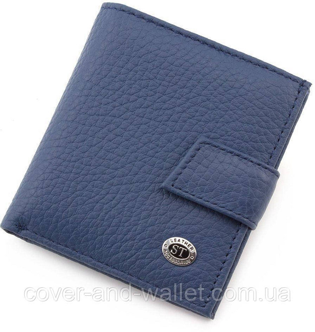 Жіночий малий гаманець із натуральної шкіри ST430 L blue Київ - фото 1