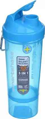 Шейкер спортивный бутылка для води и спортивного питания SmartShake Slim 500ml Neon Blue Киев