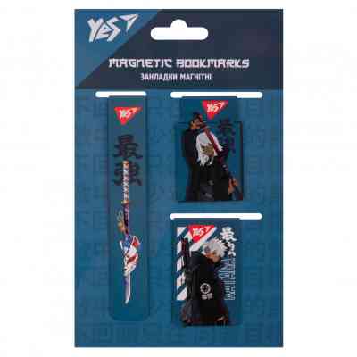 Закладки для книг Yes магнітні Anime 3 шт (708359) Вінниця