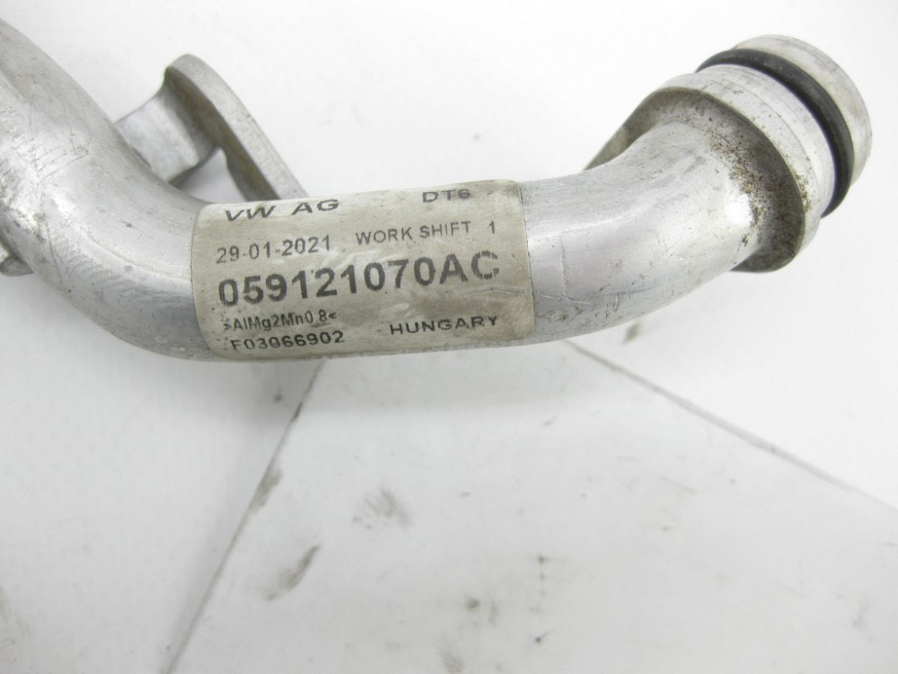 VAG  059121070AC Алюмінієва трубка з гумовим з'єднувачем системи ОЖ Одесса - изображение 5