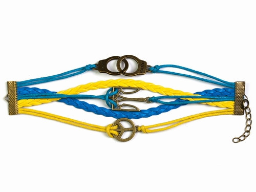 Браслет витой с Трезубом Киев - изображение 1