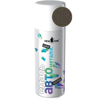 Аерозольна фарба для автомобіля New Ton 626 мет. мокрий асфальт 400 мл (000000549) Вінниця - фото 1