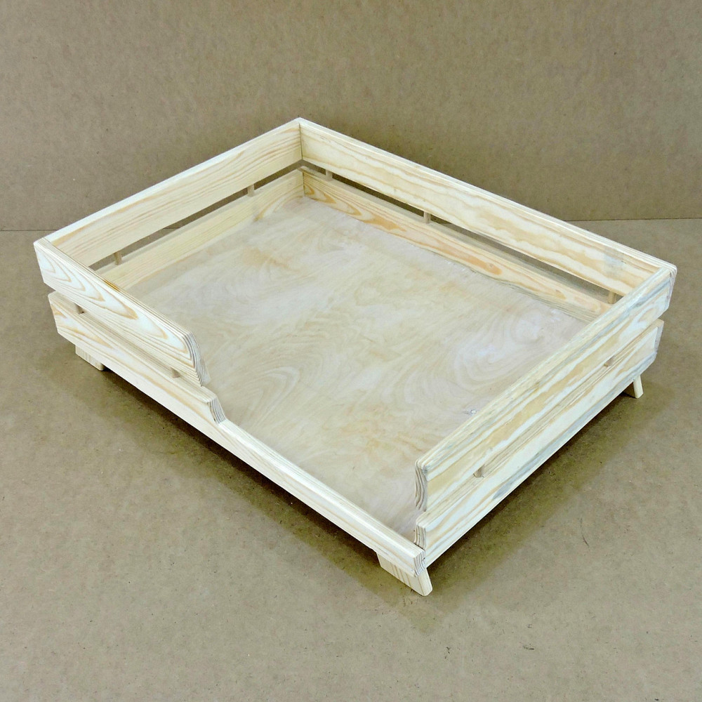 Лежак деревянный для собаки 