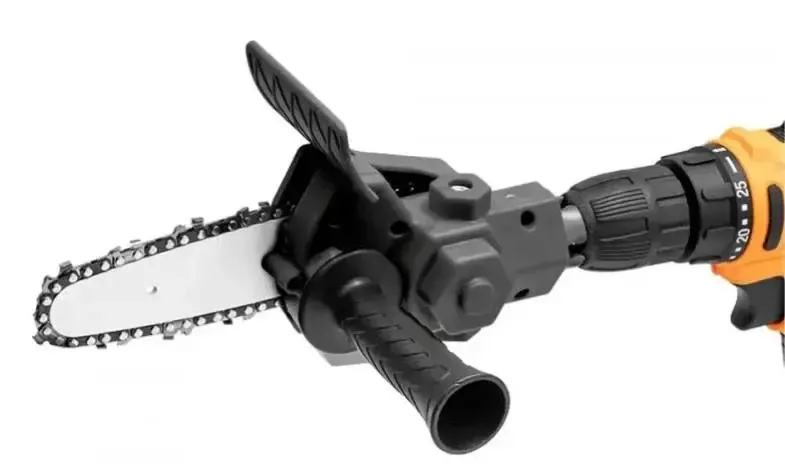 Насадка на дрель цепная пила для дерева / Электропила с ручкой Коломия - фото 2