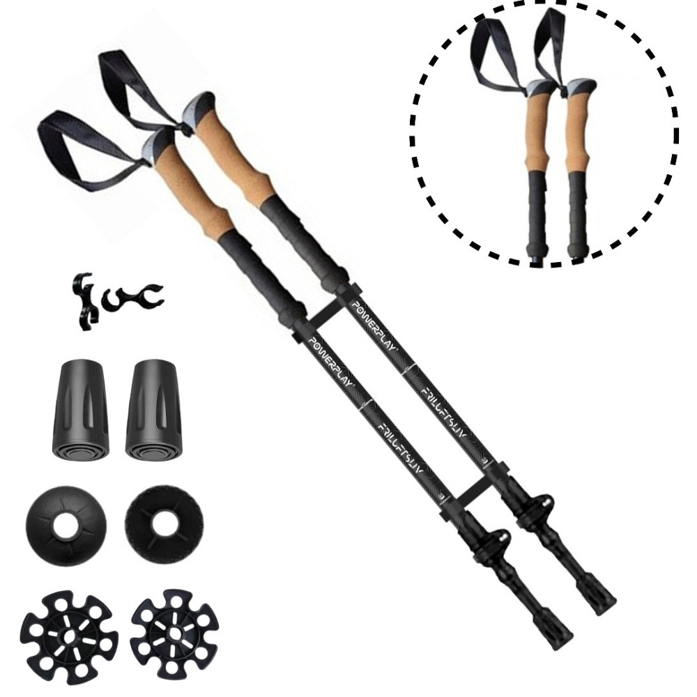 Палиці для скандинавської ходьби трекінгові палиці туристичні для спортивної ходьби PowerPlay 9107 Friluftsliv Київ - фото 1