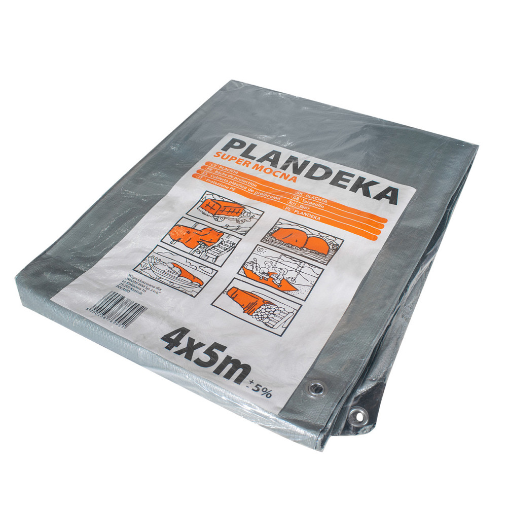 Тент 160 г/м2 4 х 5 м поліпропіленовий "PLANDEKA" від сонця та вітру Дніпро - фото 1