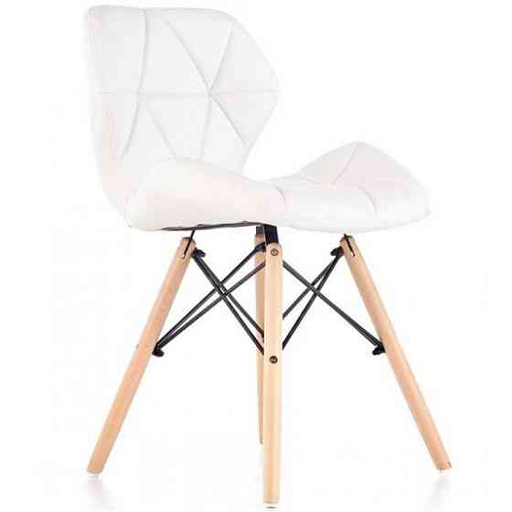 Крісло для кухні Bonro B-531 екошкіра сучасний стілець з м'яким сидінням Білий Київ