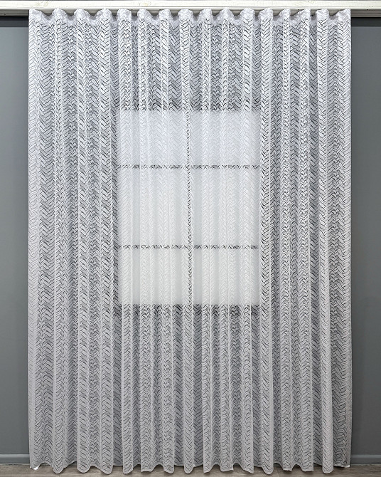 Тюль VR-Textil 2108т Жакард Білий 400х270 см (42-1334) Київ - фото 2