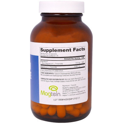 Минералы Dr. Mercola Магний L-Треонат, Magnesium L-Threonate, 90 капсул (MCL-01778) Винница - изображение 2