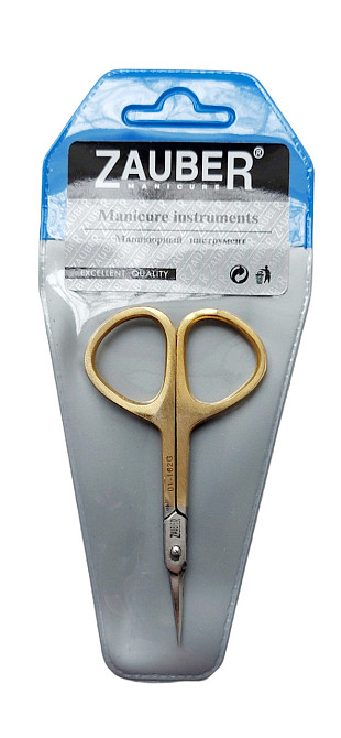 Ножиці для кутикули 18 мм Zauber для шкіри 01-162G Запоріжжя - фото 1