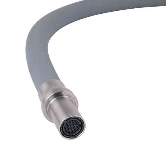 Змішувач для кухні Lidz Aria 020F3 з гнучким виливом та підключенням до фільтра LDARI020F3GNK39211 сатин/сірий Київ