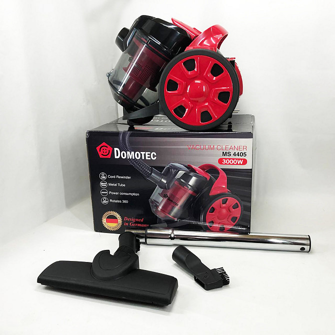 Мощный колбовый пылесос без мешка для пыли Domotec MS-4405 3000 Вт, Вакуумный пылесос с фильтром нера IB-46 Львов - изображение 8