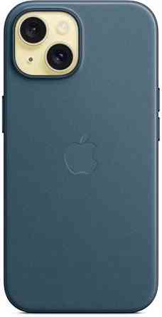 Чохол-накладка Apple FineWoven Case with MagSafe для Apple iPhone 15 Pacific Blue (MT3G3) ( 11364 ) Харків