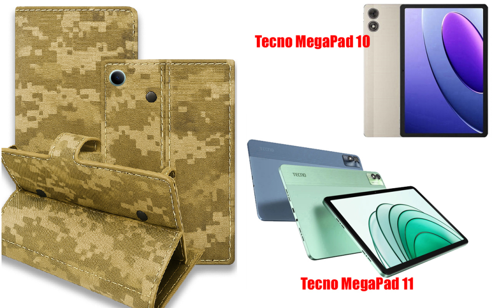 Книжка-трансформер для планшета Tecno Megapad 10, Megapad 11, колір Black Pixel Київ - фото 1