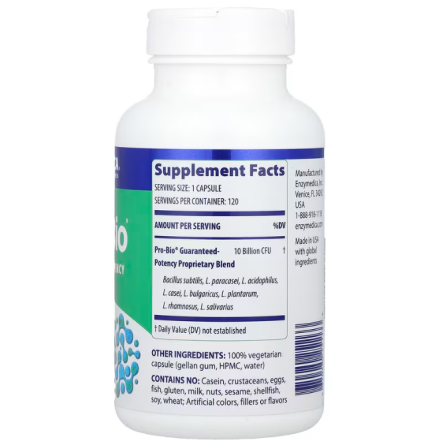 Пробиотик для улучшения пищеварения Enzymedica Guaranteed Potency Probiotic 120 капс Киев