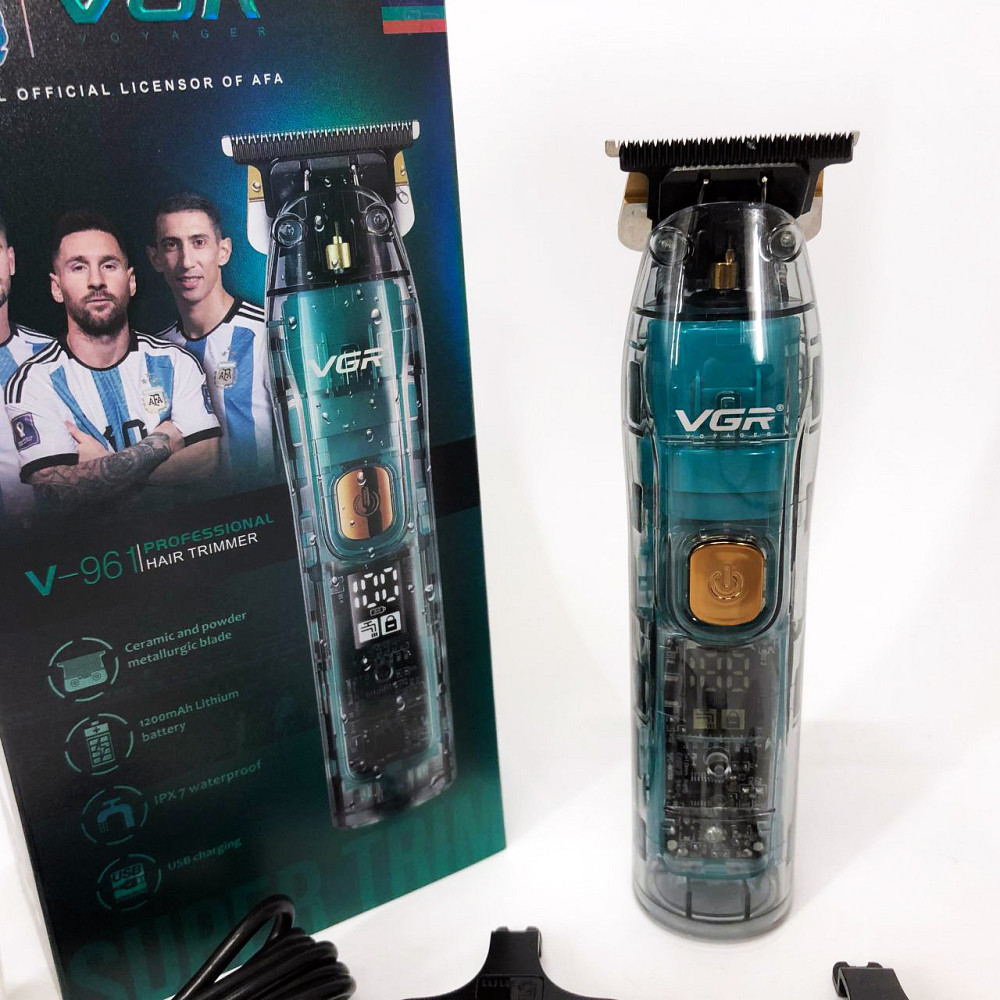Електромашинка для волосся VGR, Машинка для стрижки чоловіча Машинка стрижки волосся і потилиці KH-89 Львів - фото 5