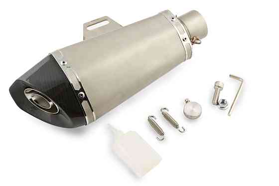 Глушник (тюнінг) 305mm (нержавіюча сталь, овал, хром, прямоток) 118 Київ