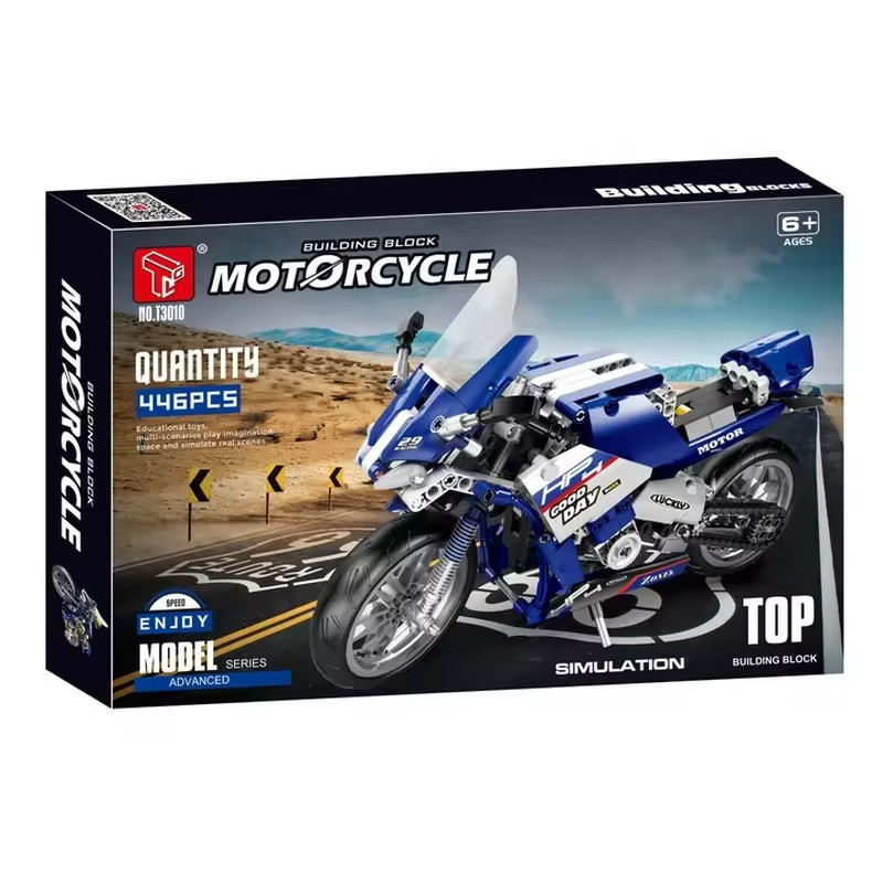 Конструктор дитячий.Мотоцикл спортивний байк на 446 деталей, дитячий Кам'янець-Подільський - фото 3