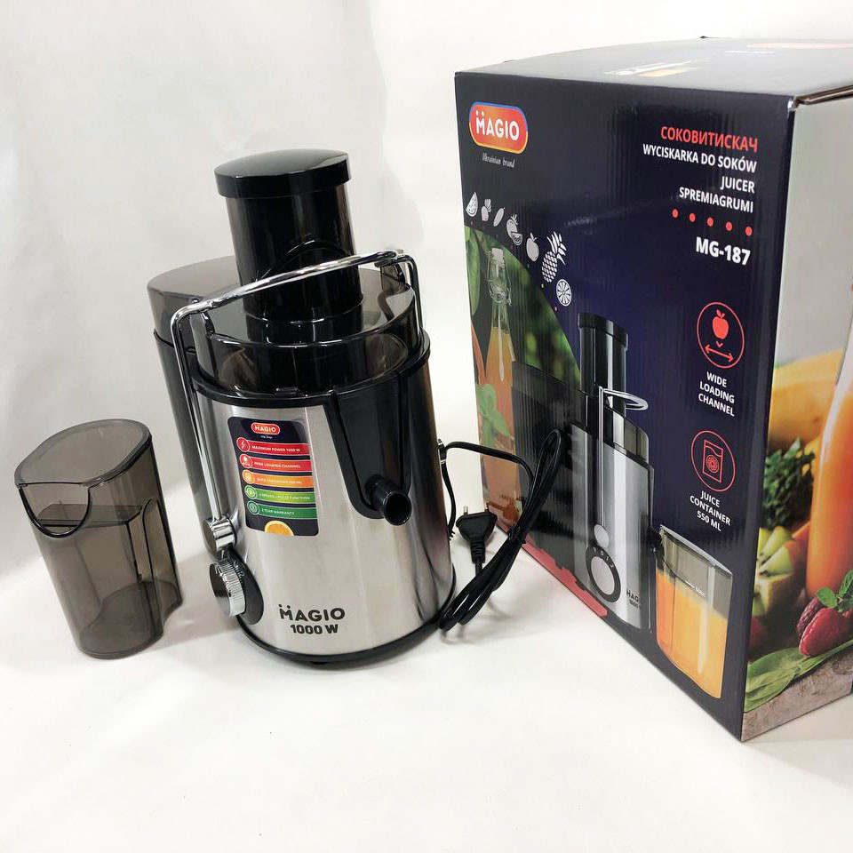 Подрібнювач для яблук Соковижималка низькошвидкісна, Соковижималка для цілих фруктів і овочів ER-20 Львів - фото 13