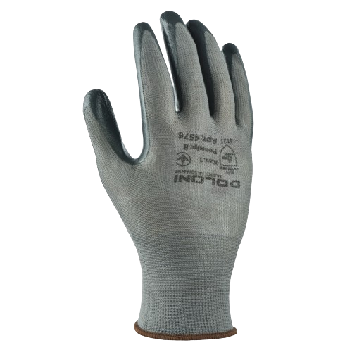 Рукавички 4576 трикотаж нітрилове покриття неповний облив р.8(M) сірий ДКГ Житомир