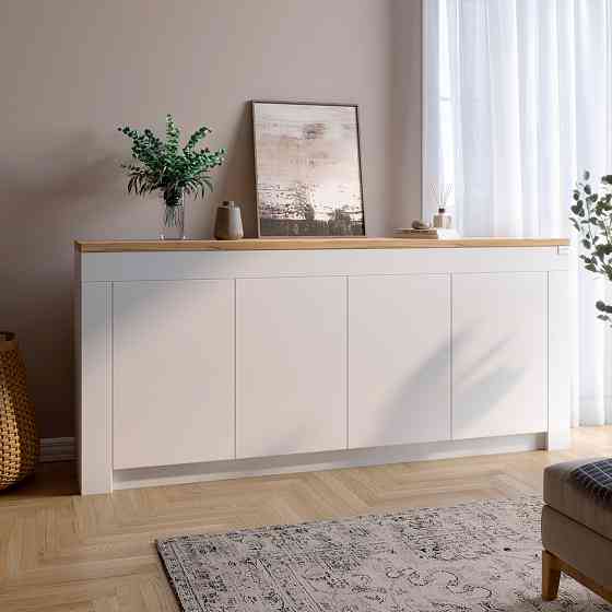 Великий комод LION Ларрі-1 Нiмфея альба/Дуб Аппалачи (LION-041009) Львів