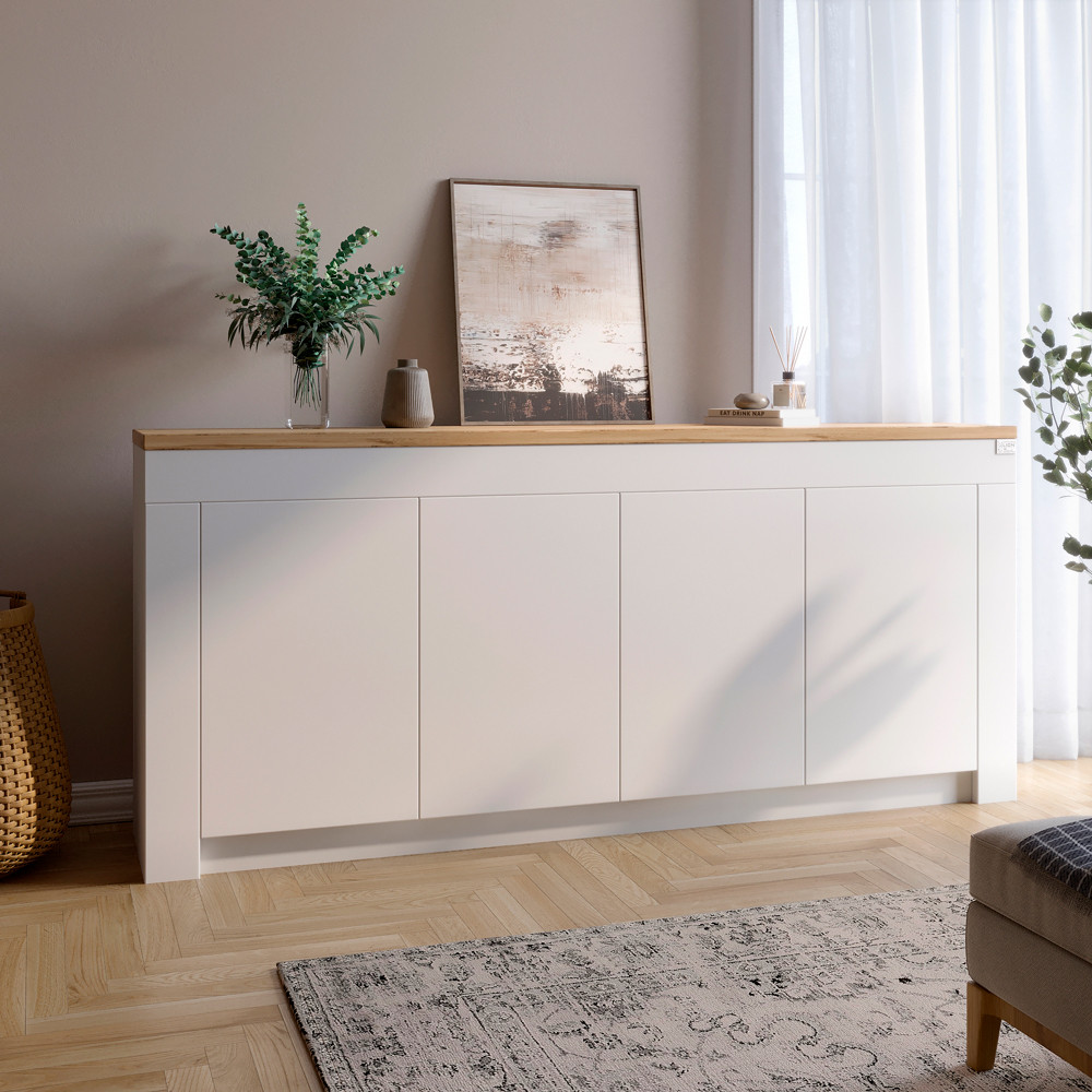 Великий комод LION Ларрі-1 Нiмфея альба/Дуб Аппалачи (LION-041009) Львів - фото 1