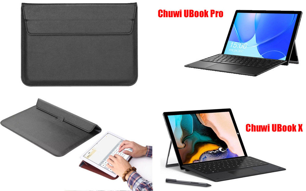 Чохол-конверт VitoCase для Chuwi UBook Pro, з функцією підставки для планшета Чорний Київ - фото 1