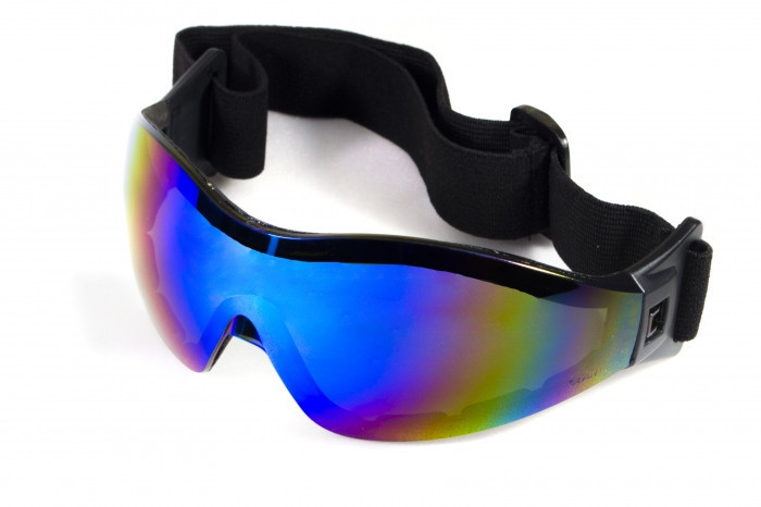 Окуляри захисні з ущільнювачем Global Vision Z-33 (G-Tech™ blue) Anti-Fog, дзеркальні сині Запоріжжя - фото 1
