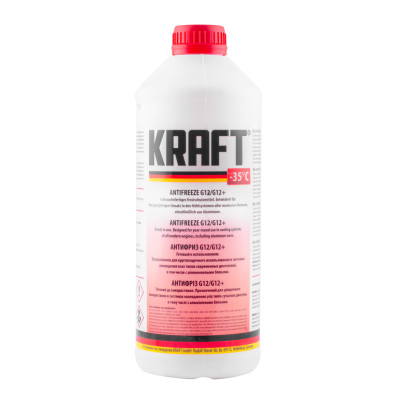 Антифриз KRAFT G12/G12+ -35 (червоний) 1,5л (KF109) Вінниця - фото 1