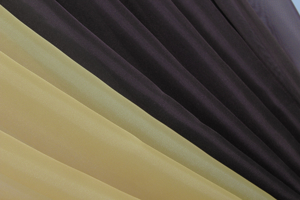 Кухонные шторки VR-Textil № 096к с подвязками венге с янтарным 400х170 см (50-674) Киев - изображение 4