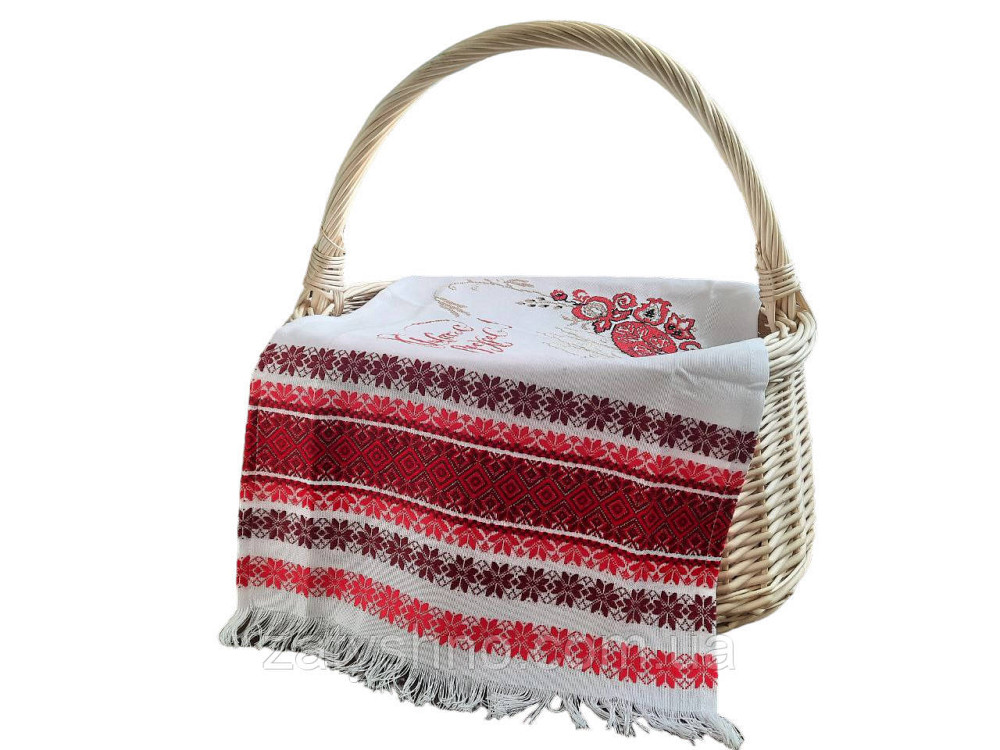 Рушник вишитий великодній на кошик Київ - фото 3