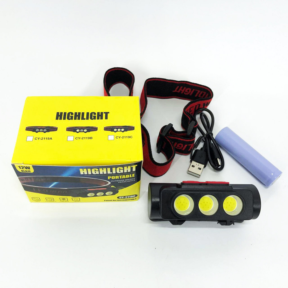 Налобний фонарь с аккумулятором PLD-2119C, Налобный аккумуляторный фонарь на голову CB-41 Львов - изображение 4