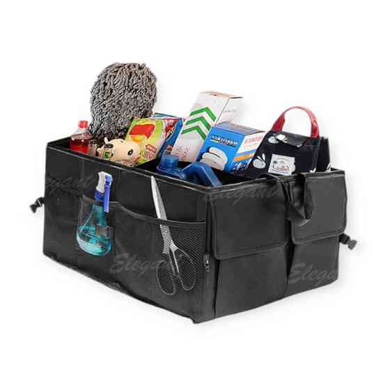 Сумка - органайзер в багажник складная 530х380х260мм черная Мукачево