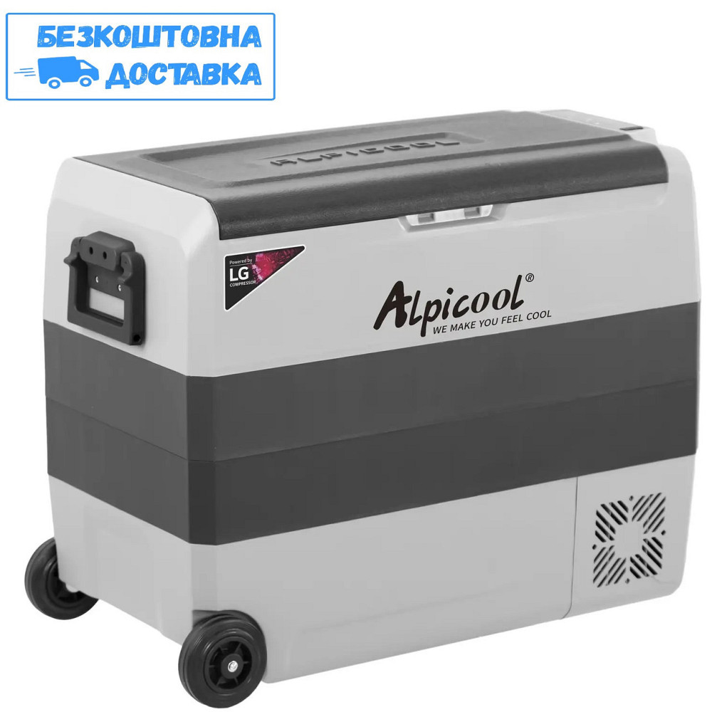 Компресорний автохолодильник Alpicool T60 (LG) (двокамерний, 60 літрів). Охолодження до -20℃. Живлення 12, 24, 220 вольт Черкаси - фото 10