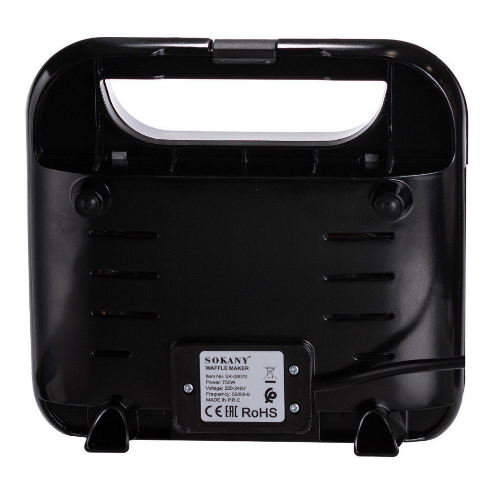 Вафельница  с антипригарным покрытием, быстрым нагревом и квадратной формой вафель 750 Вт Sokany SK-08070 Киев - изображение 7