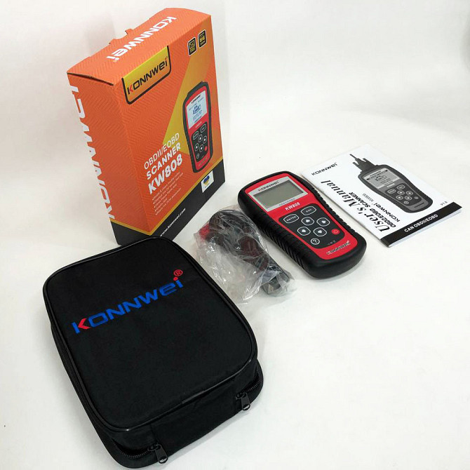 Сканер для перевірки стану авто Konnwei KW808 OBD II/EOBD, Мультимарочний ZC-479 діагностичний сканер Київ - фото 3