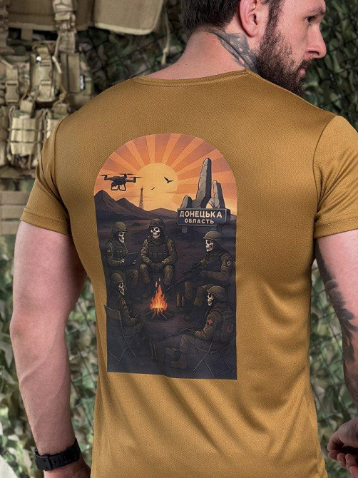 Тактична потовідвідна футболка Донецька зона coyot ДЛ7398 Одеса - фото 2