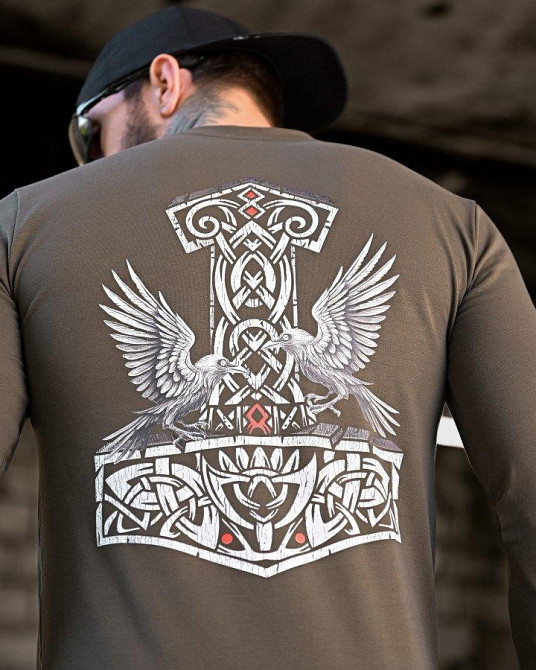 Мілітарі Лонгслів Ворон хакі ПП7877 Одеса - фото 3