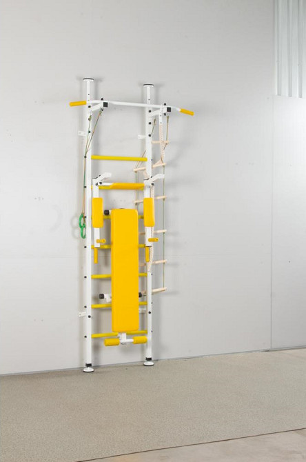 Дитяча шведська стінка із кріпленням до стіни металева у квартиру з турником для дітей спортивний комплекс Кам'янське - фото 2