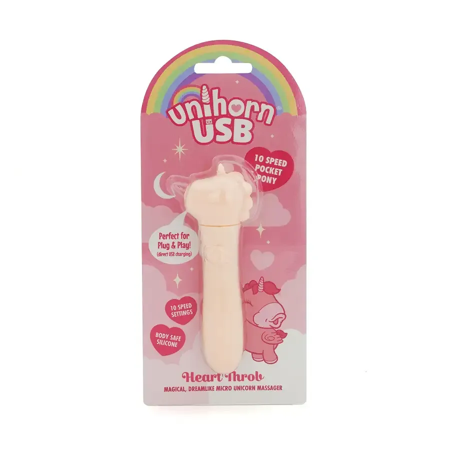 Вибратор-единорожка Unihorn USB Bullet – Heart Throb, вибропуля, USB-зарядка, 10 режимов Львов - изображение 6