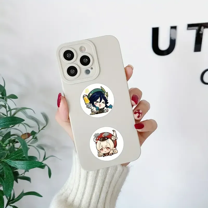 Набор наклеек Genshin Impact – 500 шт (10 дизайнов) мультяшных наклеек в рулоне Киев - изображение 6