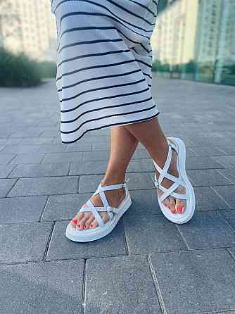No brend Босоніжки жіночі A-1 білі (літо, шкіра натуральна) (5147) 37р.38р.39р. Коломия