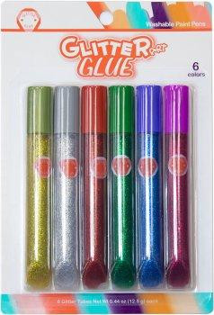 Клей з блистками 6 шт*12,5г в блістері 6 кол. металік, шт Киев - изображение 1