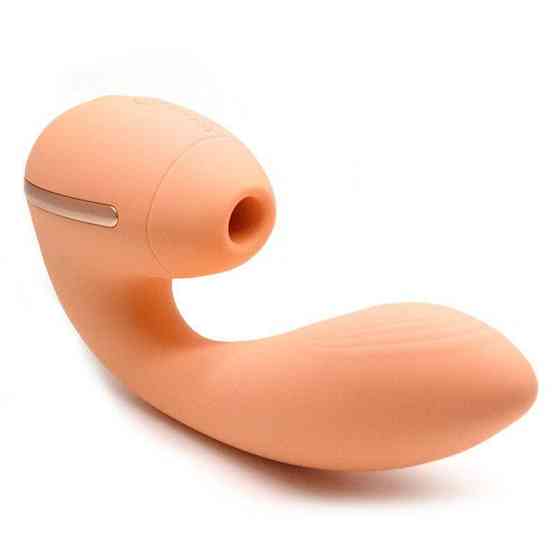 Вакуумний вібратор KISTOY Tina Mini Orange, вагінально-кліторальний Sex Aura Київ