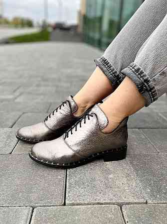 Черевики жіночі Sothby's темне-срібло натуральна шкіра 36р. (Б-552/2 3545) Коломия