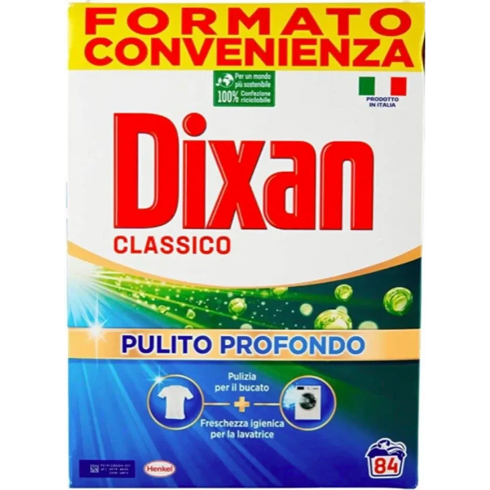Стиральный порошок для стирки белых и цветных вещей DIXAN Classico, 4,6 кг, 84 стирки Львов - изображение 1