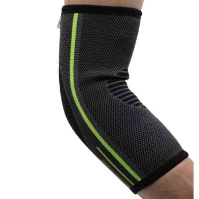 Фіксатор ліктя MadMax MFA-283 3D Compressive elbow support Dark grey/Neon green S (MFA-283_S) Вінниця